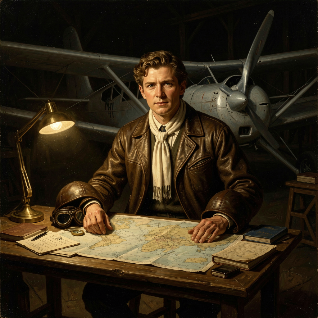 Charles Lindbergh portrait