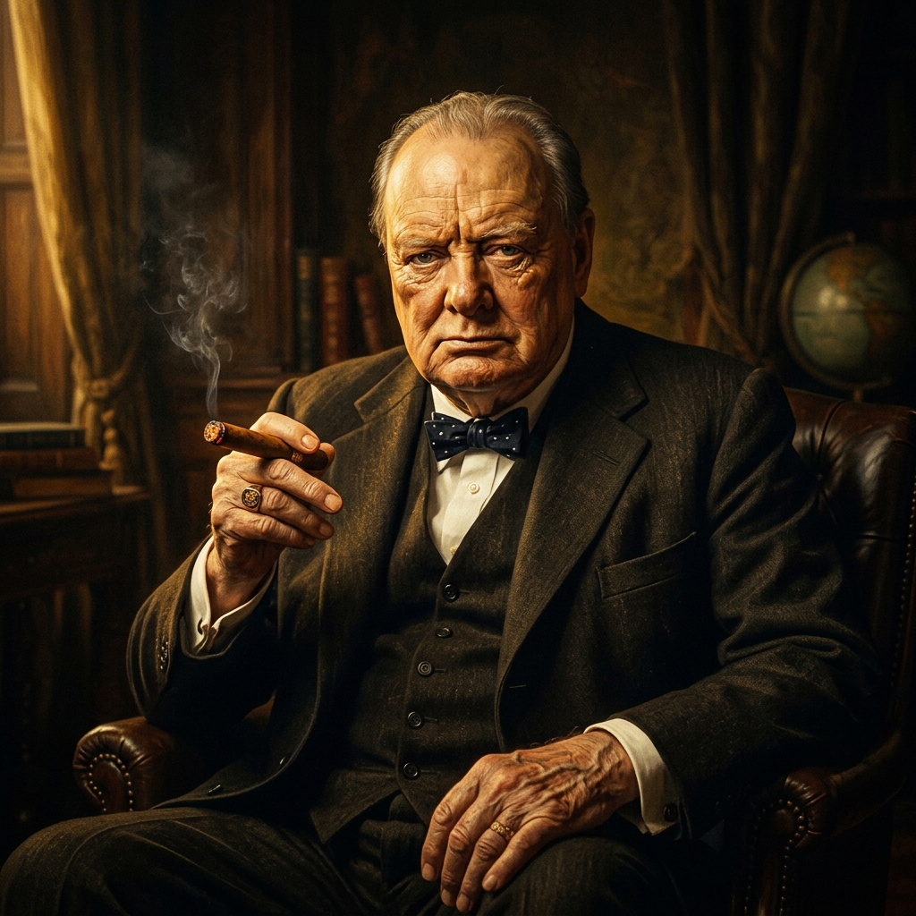 Winston Churchill portrait